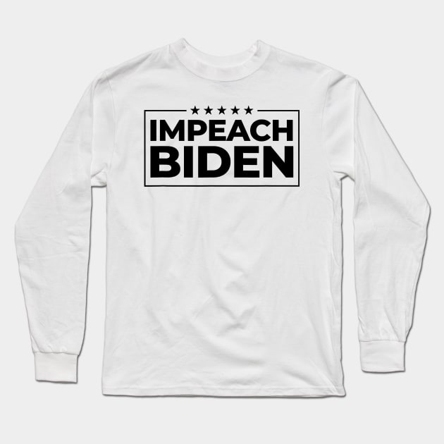 Impeach Biden Long Sleeve T-Shirt by Robettino900